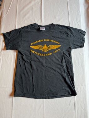 Vintage Early 2k Dashboard Confessional Graphic Tee - Black & Gold